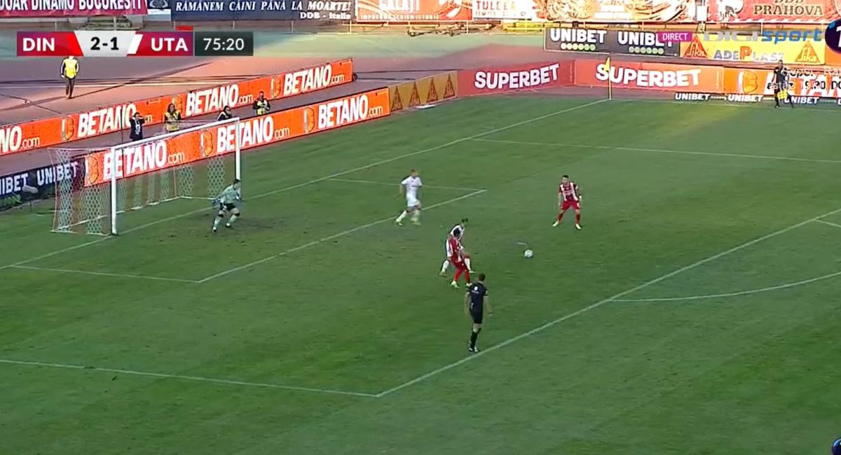 FOTO Dinamo - UTA, ratare incredibilă Moldoveanu & Sorescu