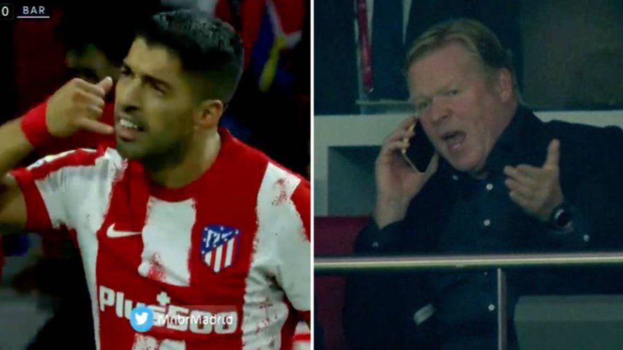 Atletico Madrid, victorie fără emoții cu Barcelona » Diego Simeone, lecție pentru Ronald Koeman! Gestul ironic făcut de Suarez după gol