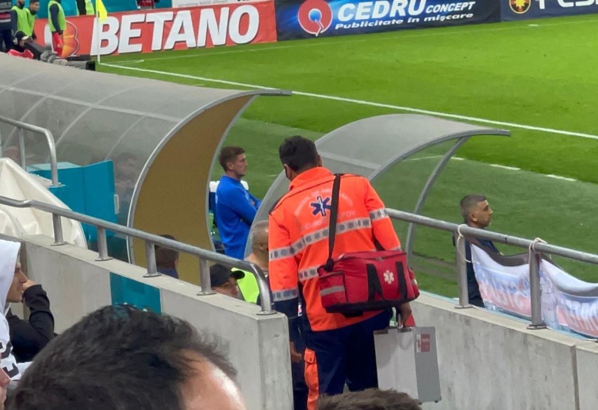 Lui Andrei Prepeliță i s-a făcut rău și a plecat la vestiare în prima repriză a meciului FCSB - FC Argeș