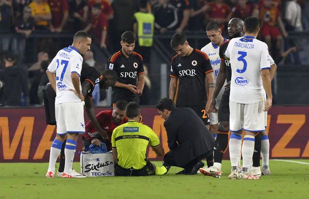 Fază nemaivăzută în Serie A » Ce a pățit arbitrul la meciul Romei