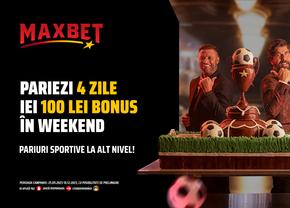 Ai 100 ron bonus pe săptămână la pariuri, cu MaxWeekends!