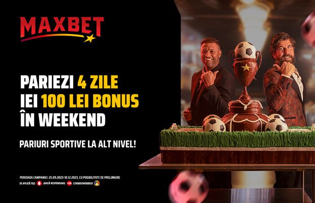 Ai 100 ron bonus pe săptămână la pariuri, cu MaxWeekends!