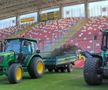 Imaginile zilei în Superliga » Au intrat tractoarele pe „bijuteria” de 14 milioane de euro
