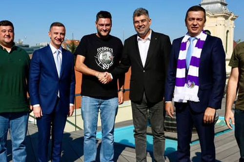 Marcel Ciolacu și Sorin Grindeanu au „aruncat” cu promisiuni în vizita de la Timișoara / Sursă foto: Facebook