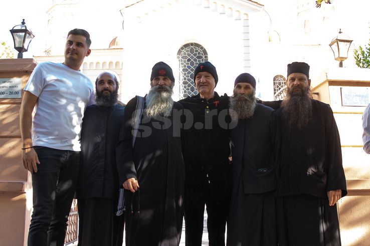 Gigi Becali la Biserica Sf. Grigorie Palama din Salonic FOTO: Ionuţ Iordache (GSP)