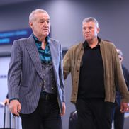 Sosire FCSB, Gigi Becali, Luțu la Salonic/ foto Ionuț Iordache (GSP)