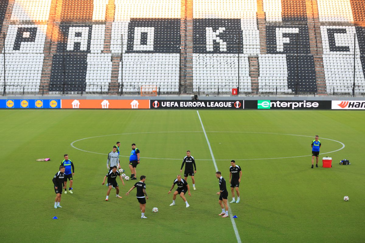 FCSB, deplasare grea în infernul de la Salonic » Analizăm PAOK - FCSB la GSP Live, cu Raul Rusescu