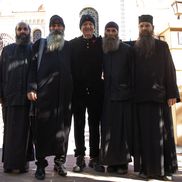 Gigi Becali la Biserica Sf. Grigorie Palama din Salonic FOTO: Ionuţ Iordache (GSP)