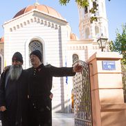 Gigi Becali la Biserica Sf. Grigorie Palama din Salonic FOTO: Ionuţ Iordache (GSP)