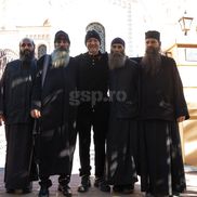 Gigi Becali la Biserica Sf. Grigorie Palama din Salonic FOTO: Ionuţ Iordache (GSP)