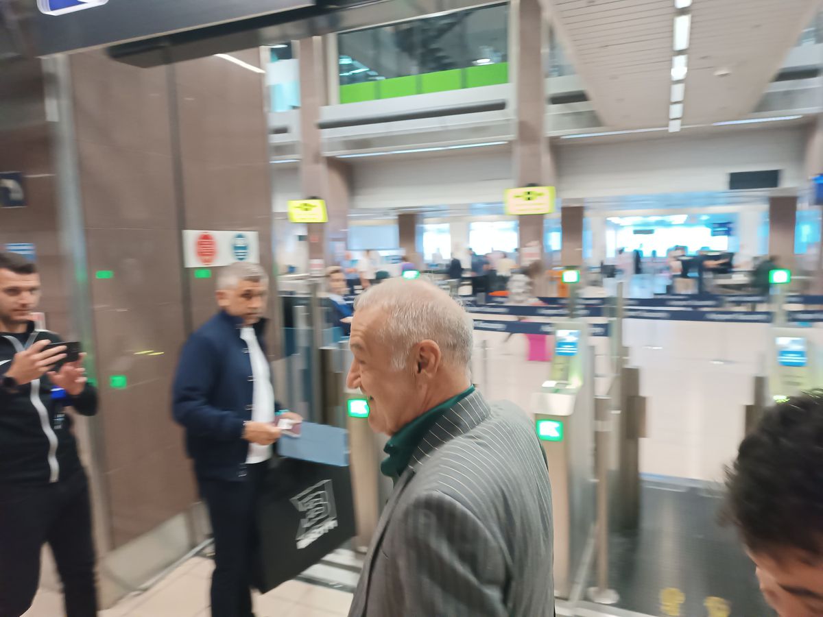 FCSB, spre Salonic... cu Gigi Becali, Luțu și călugării! » Imagini tari de pe aeroport, de la plecarea campioanei