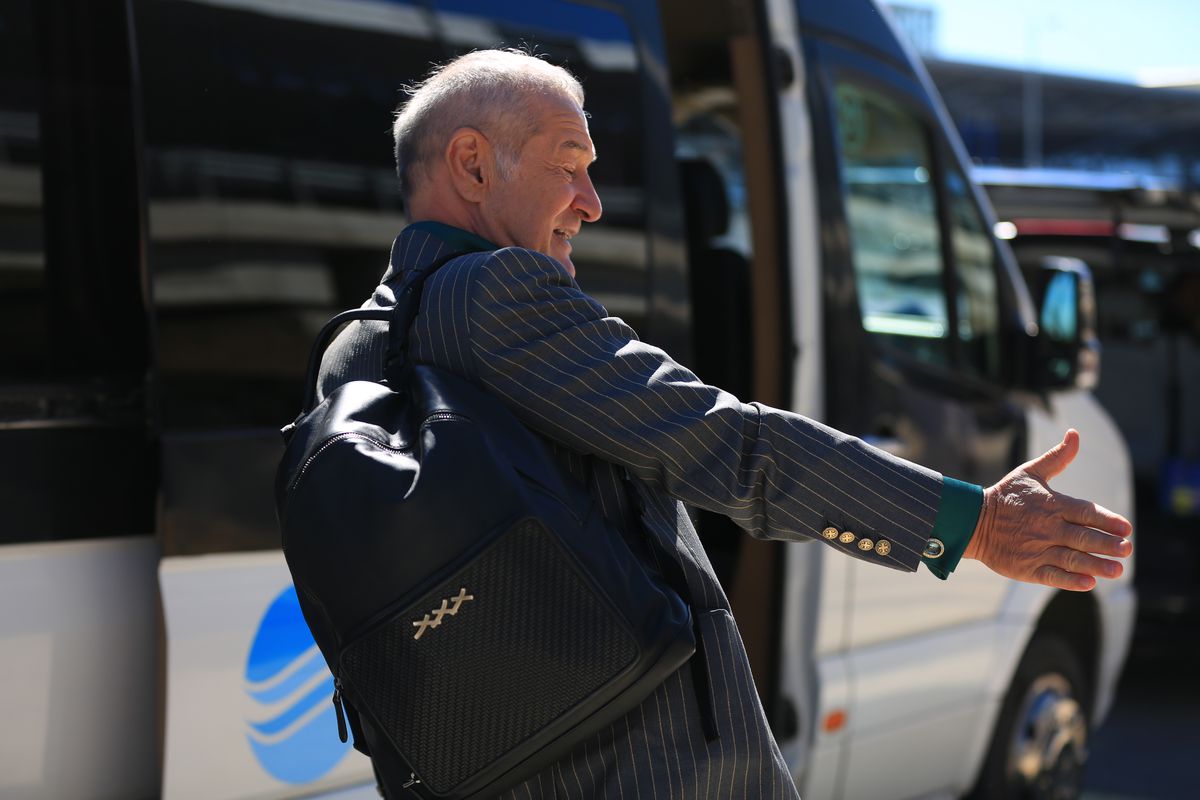 Sosire FCSB, Gigi Becali, Luțu la Salonic