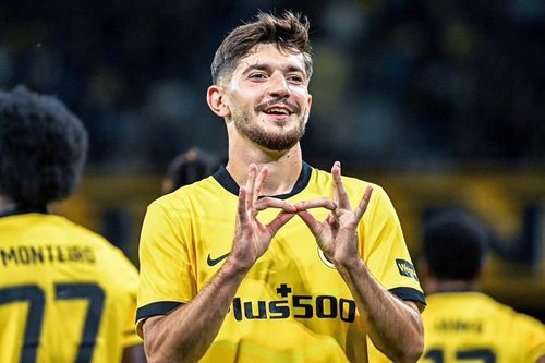 Gigovic a reușit o „doppietta” în play-off-ul cu Slovan Bratislava / Sursă foto: Facebook