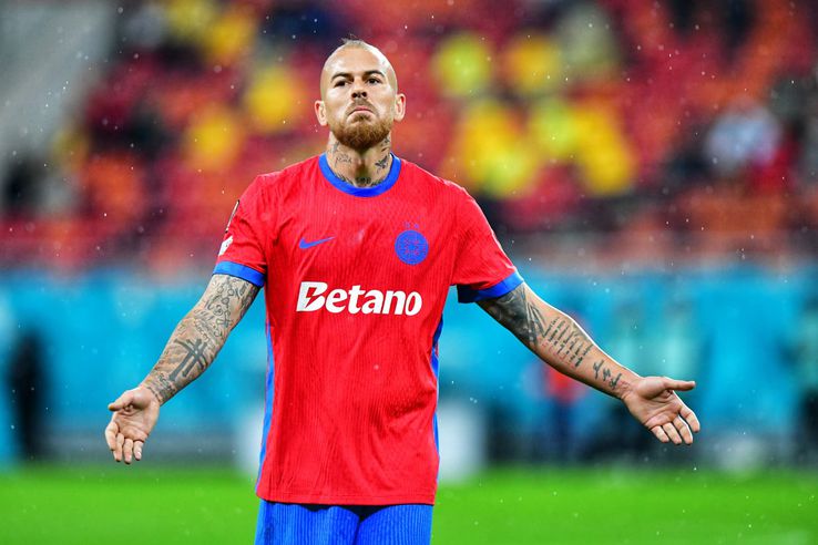 Denis Alibec, în FCSB - Young Boys/ foto: Cristi Preda (GSP)