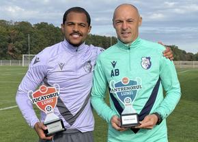 Caio Ferreira și Bogdan Andone au câștigat trofeele pentru Jucătorul și Antrenorul lunii septembrie 2025 + clasamentele