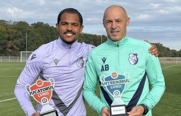 Caio Ferreira și Bogdan Andone au câștigat trofeele pentru Jucătorul și Antrenorul lunii septembrie 2025 + clasamentele