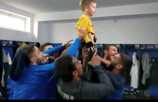 VIDEO Distracție în vestiarul Viitorului după ce victoria contra Chindiei! Au preluat jocul de la marile cluburi europene