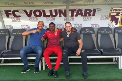 Impresarul Tudor Guțilă, alături de Gadze, ghanezul cu 6 goluri în 28 de partide la FC Voluntari