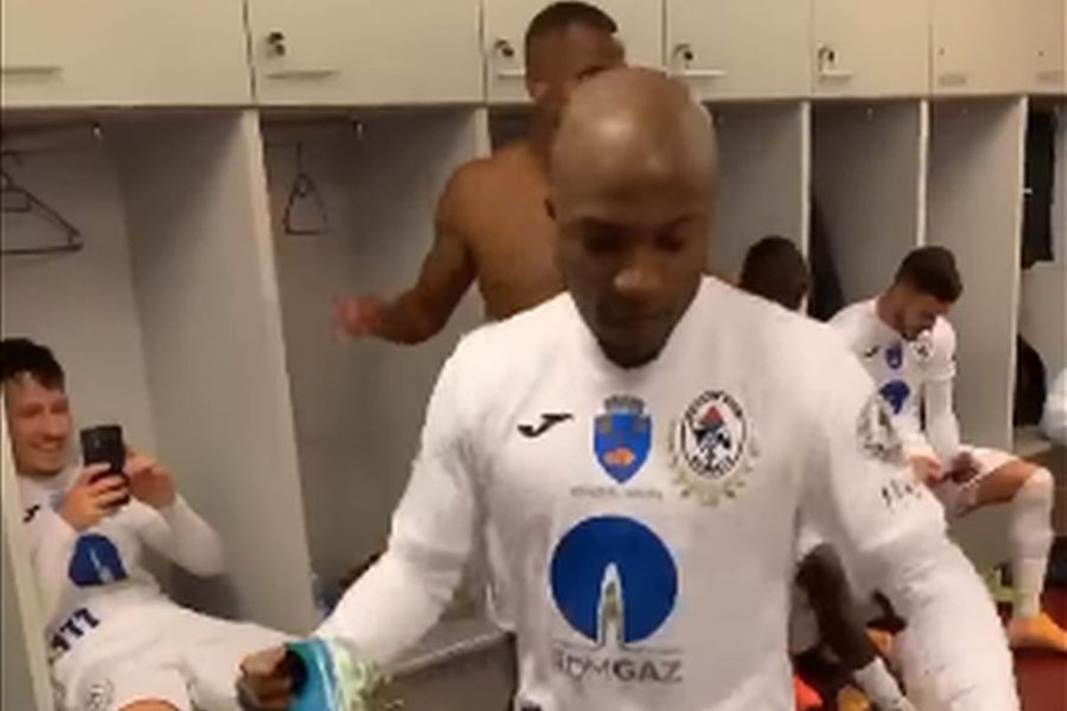 VIDEO Jucătorii lui Gaz Metan au sărbătorit victoria cu CFR Cluj pe ritmuri de manele » Cine a dat tonul petrecerii