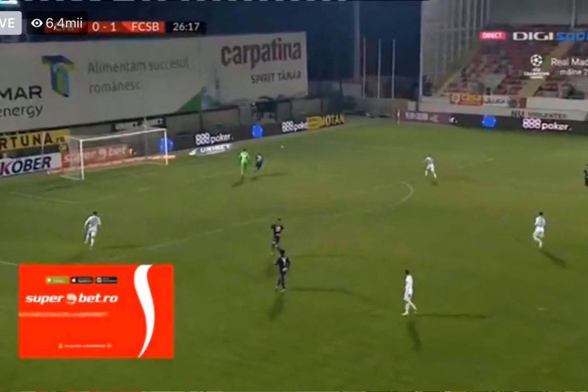 Andrei Vlad, eroare în Chindia - FCSB - 2 noiembrie 2020