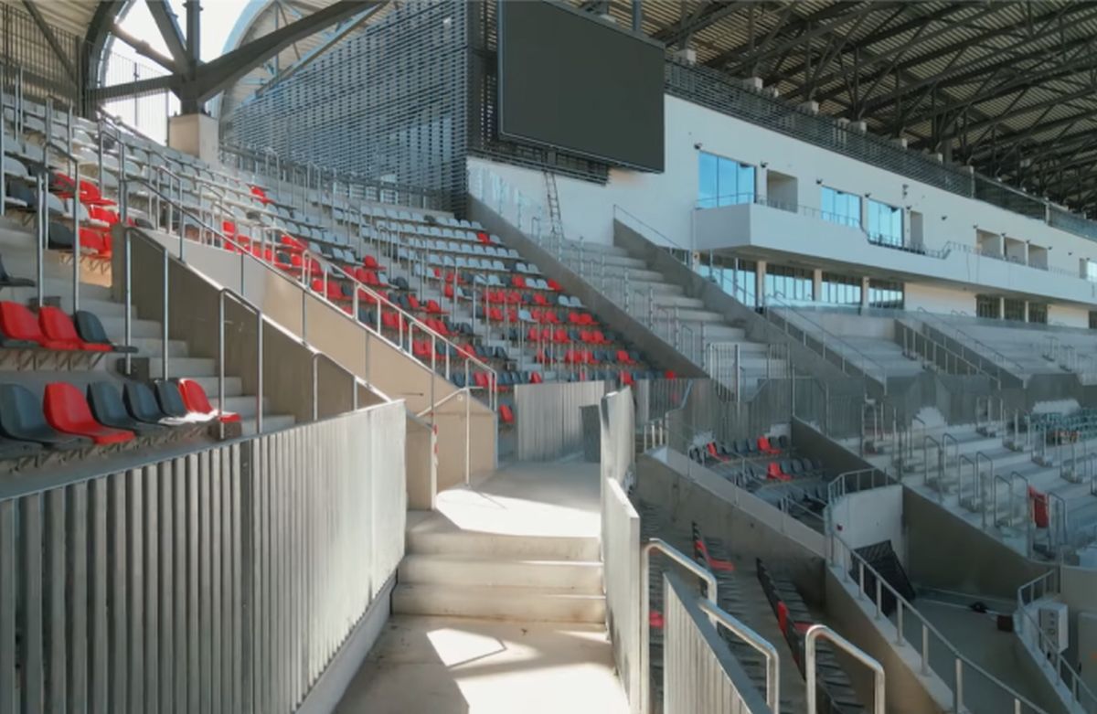 Imagini noi cu stadionul din Sibiu