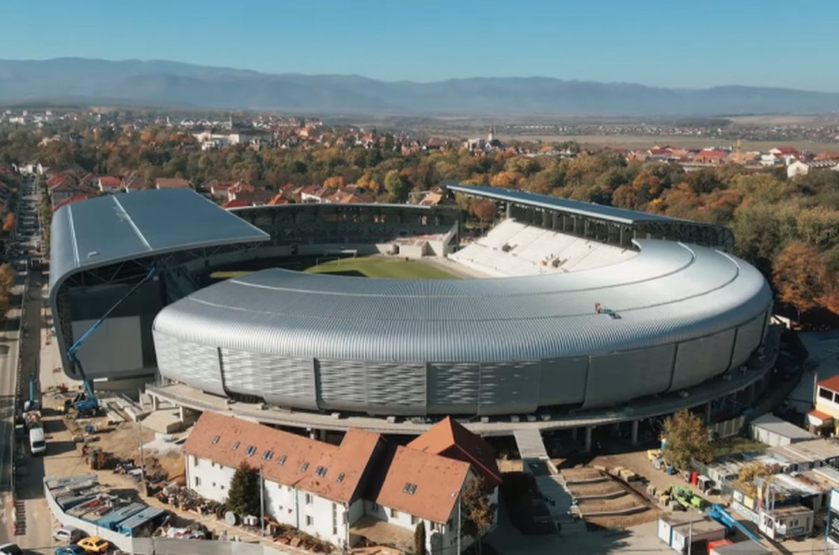 Imagini noi cu stadionul din Liga 1 în care s-au investit aproape 30 de milioane de euro: „Ne apropiem de finalizare!”