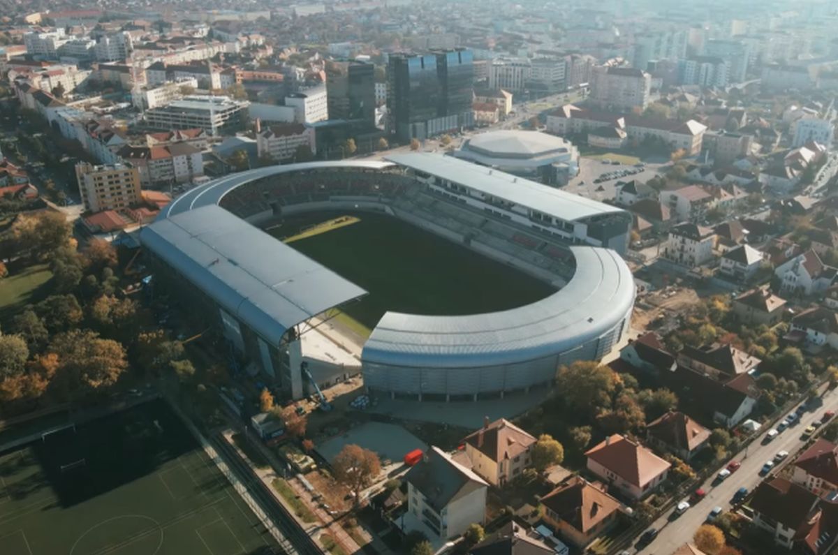 Imagini noi cu stadionul din Liga 1 în care s-au investit aproape 30 de milioane de euro: „Ne apropiem de finalizare!”