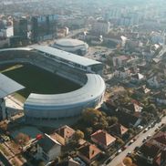 Imagini noi cu stadionul „Municipal” din Sibiu // foto: captură YouTube @ CON-A