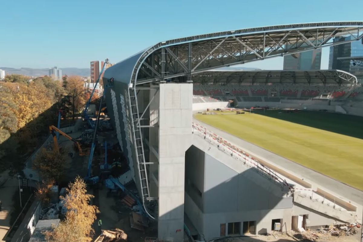 Gata de inaugurare: imagini superbe din aer cu noua „bijuterie” din Liga 1