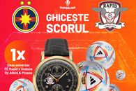 Ghicește scorul la FCSB - Rapid și câștigă un ceas de 2000 de lei și 5 alte premii!