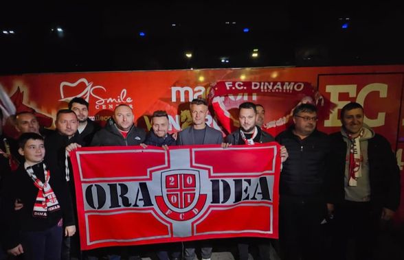 Atmosferă de derby la sosirea lui Dinamo la Oradea. Cum au reacționat „câinii” la vederea lui Ovidiu Burcă