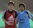 Leo Messi și Diego Maradona