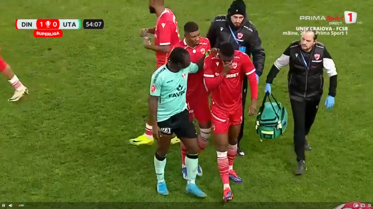 Dublă lovitură pentru Dinamo! Doi titulari „s-au rupt” în meciul cu UTA Arad