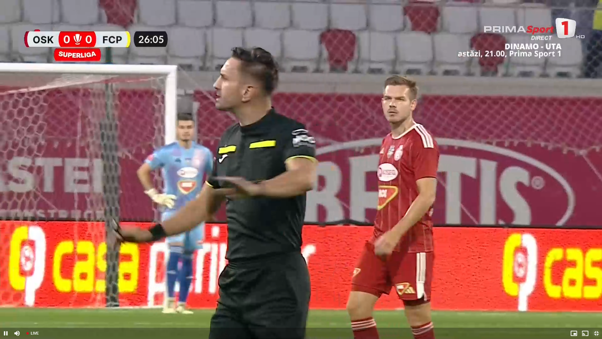 DUBLĂ eliminare într-o repriză în Sepsi - Petrolul! Ce prostie a putut să facă jucătorul