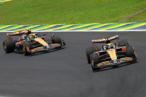 Lando Norris a fost lăsat să treacă de Oscar Piastri și a câștigat astfel cursa sprint din Brazilia // foto: Guliver/gettyimages