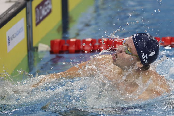 Leon Marchand în acțiune la Cupa Mondială  FOTO Imago Images