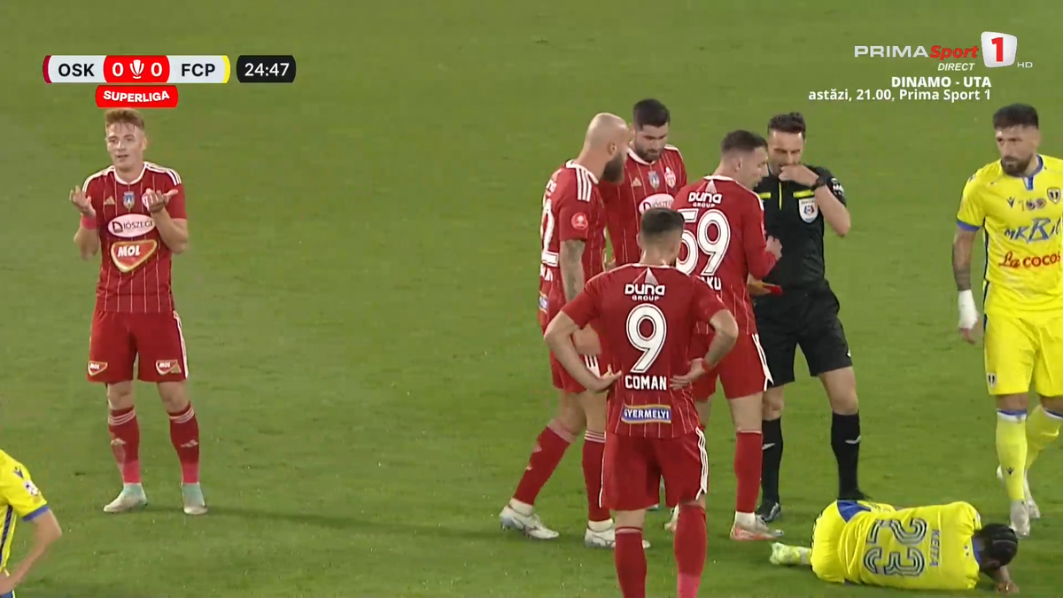 DUBLĂ eliminare într-o repriză în Sepsi - Petrolul! Ce prostie a putut să facă jucătorul