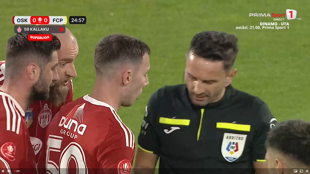 DUBLĂ eliminare într-o repriză în Sepsi - Petrolul! Ce prostie a putut să facă jucătorul