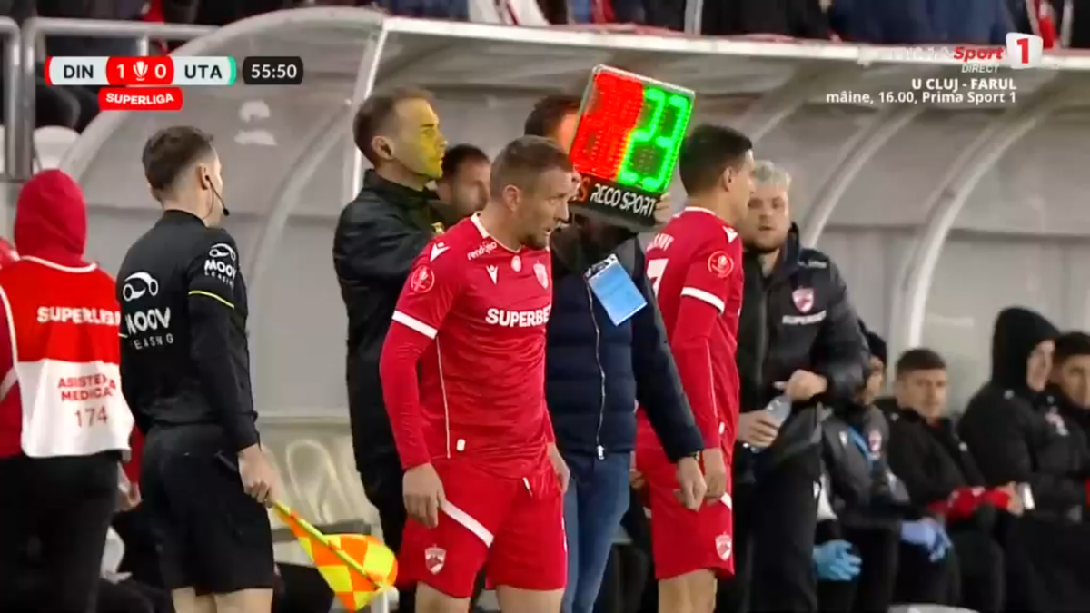 Josue Homawoo, accidentat în Dinamo - UTA Arad