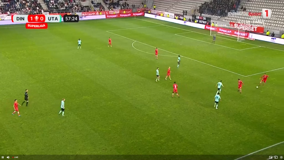 Josue Homawoo, accidentat în Dinamo - UTA Arad