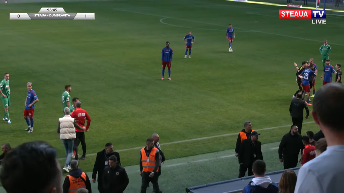 Daniel Oprița, de necontrolat » Scandal-monstru la Steaua - Dumbrăvița: scene reprobabile