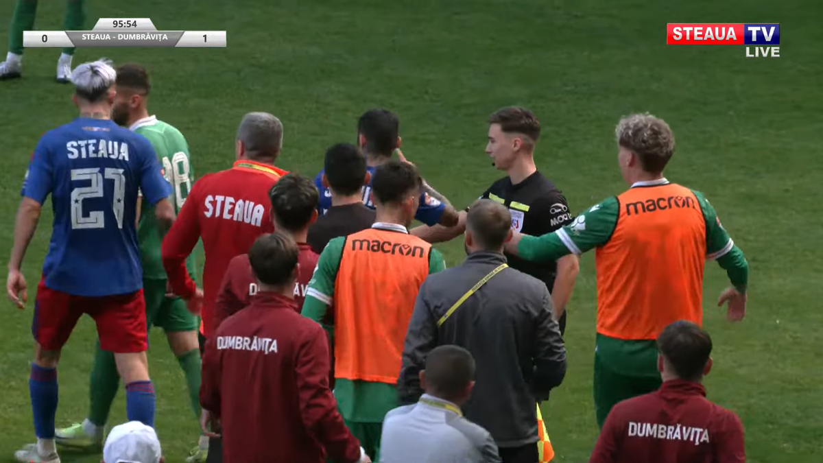 Daniel Oprița, de necontrolat » Scandal-monstru la Steaua - Dumbrăvița: scene reprobabile