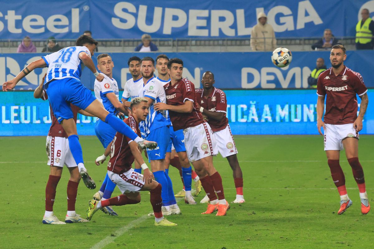 A spart gheața în Craiova – Rapid! Scăpat de marcaj, a reușit primul lui gol în Superliga