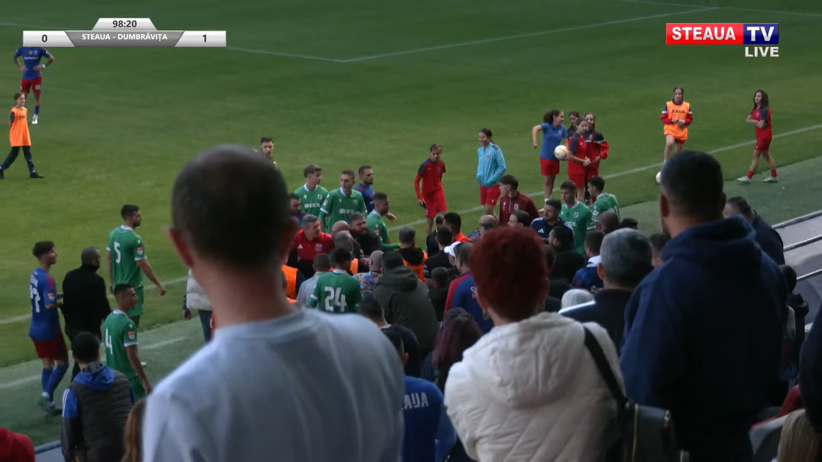 Daniel Oprița, de necontrolat » Scandal-monstru la Steaua - Dumbrăvița: scene reprobabile