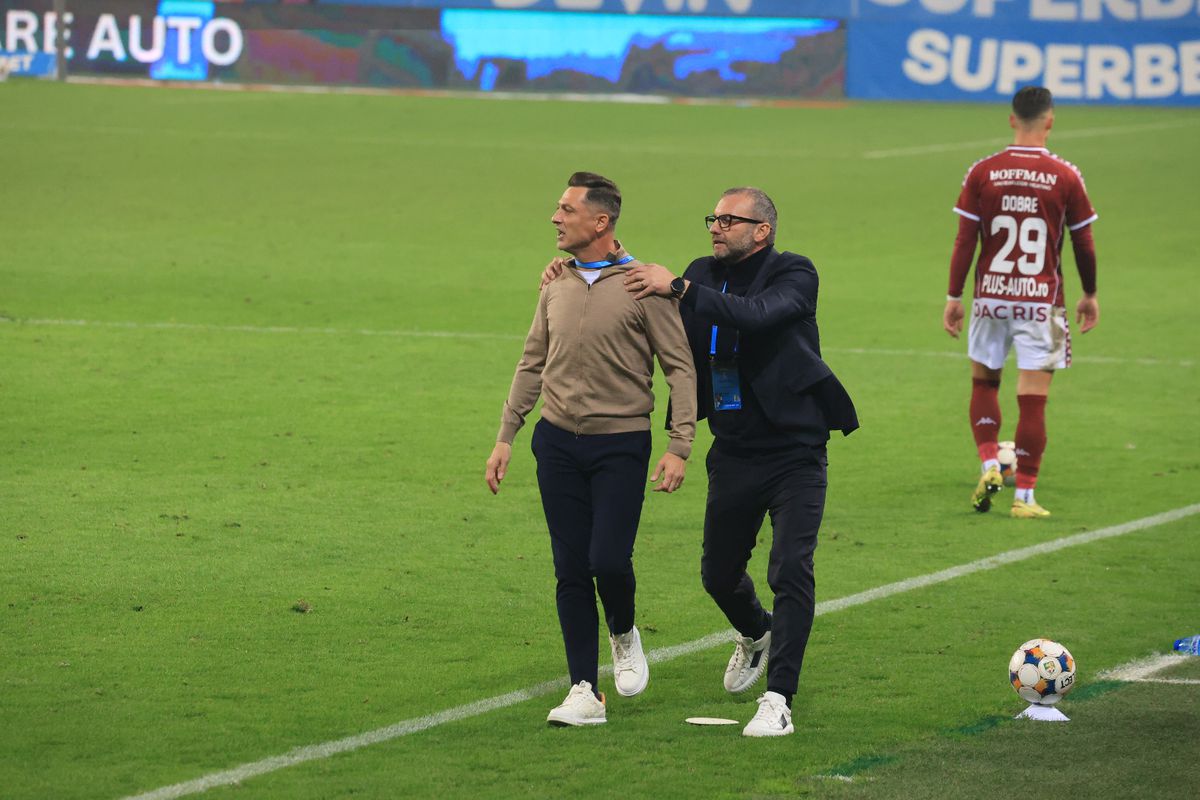 Mirel Rădoi, gest FĂRĂ precedent în Craiova - Rapid » Antrenorul a plecat „glonț” la vestiare înainte de finalul partidei!