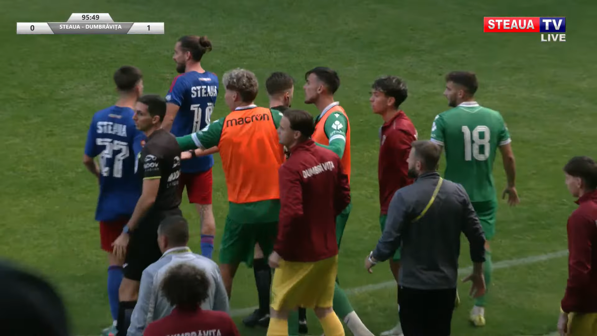 Daniel Oprița, de necontrolat » Scandal-monstru la Steaua - Dumbrăvița: scene reprobabile