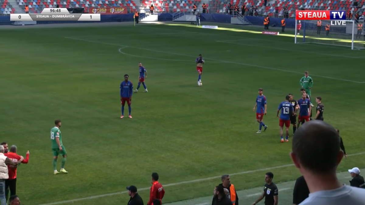 Daniel Oprița, de necontrolat » Scandal-monstru la Steaua - Dumbrăvița: scene reprobabile