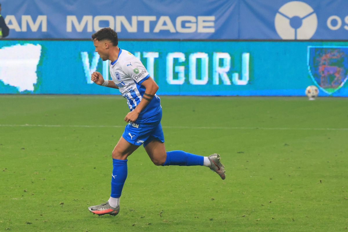 A spart gheața în Craiova – Rapid! Scăpat de marcaj, a reușit primul lui gol în Superliga