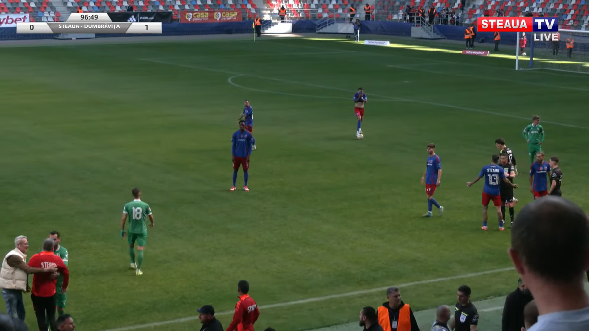 Daniel Oprița, de necontrolat » Scandal-monstru la Steaua - Dumbrăvița: scene reprobabile