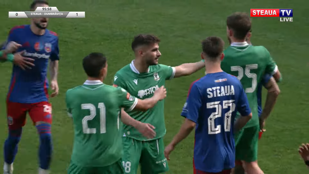 Daniel Oprița, de necontrolat » Scandal-monstru la Steaua - Dumbrăvița: scene reprobabile